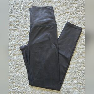 Aerie Black Textured Leggings